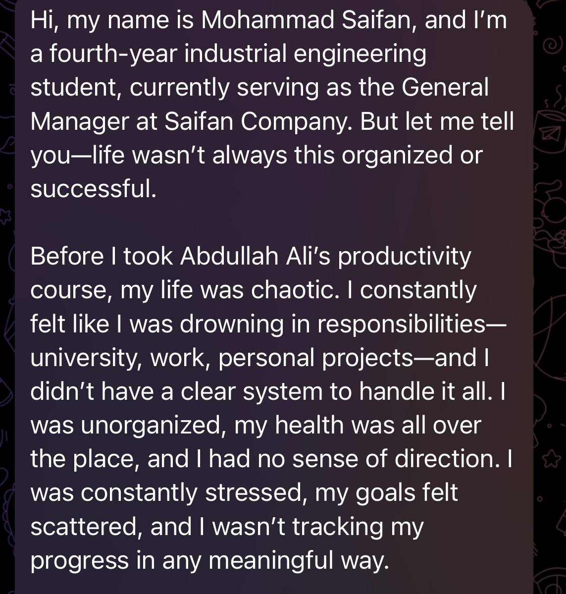 Mohammad Saifan review